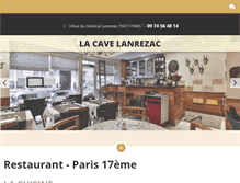 Tablet Screenshot of la-cave-lanrezac.com
